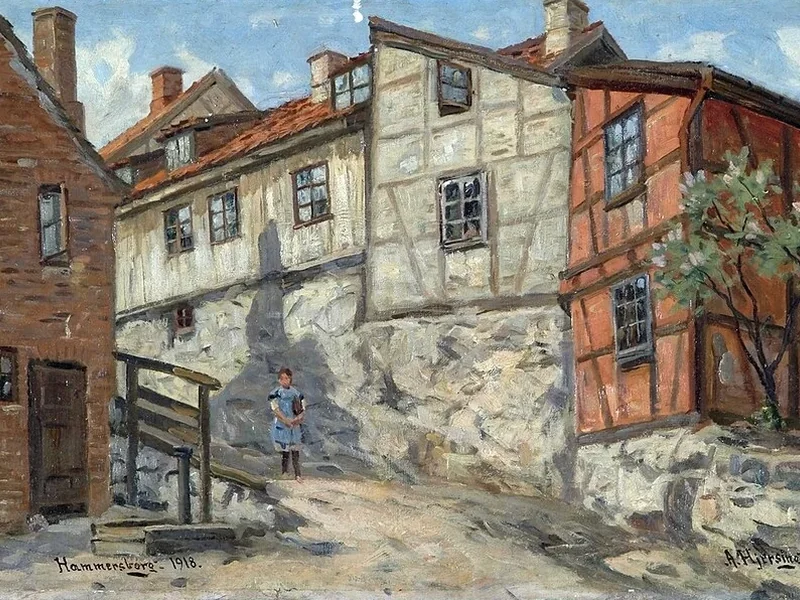 1860-Arne Hjersing - Tranga, Hammersborg - 1918 - Museo di Oslo